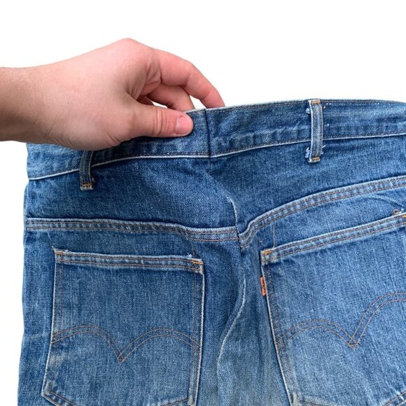 Vintage 1971 Levi's Orange Tab Talon 42 Zipper Blue - Picture 9 of 16